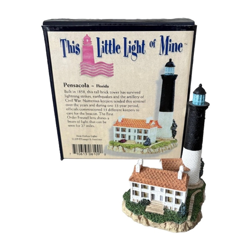 Harbour Lights This Little Light Of Mine Pensacola FL Mini Lighthouse #LL109
